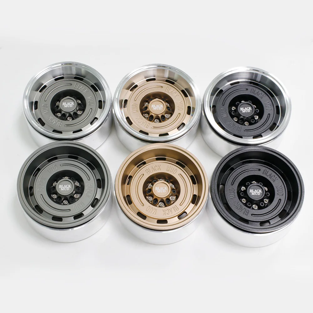 2 6 дюймовый ЧПУ обод имитация колес концентратор 17 комбайнер для 1/8 RC гусеничного