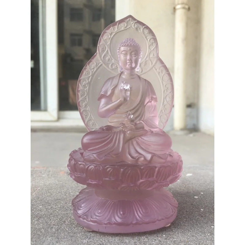 

Purple Bhaisajyaguru Bring Back Lights/Art Stained Glass/Crystal Sculpture