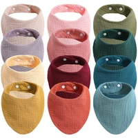 100 cotton baby bibs adjustable triangle newborns saliva towel toddler baby boys bibs burp cloth scarf baby shower gift