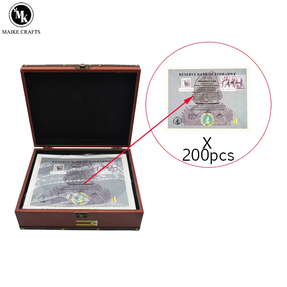 2022 Новый Резервный банк в Зимбабве серийный номер список инвентаризации банкнот