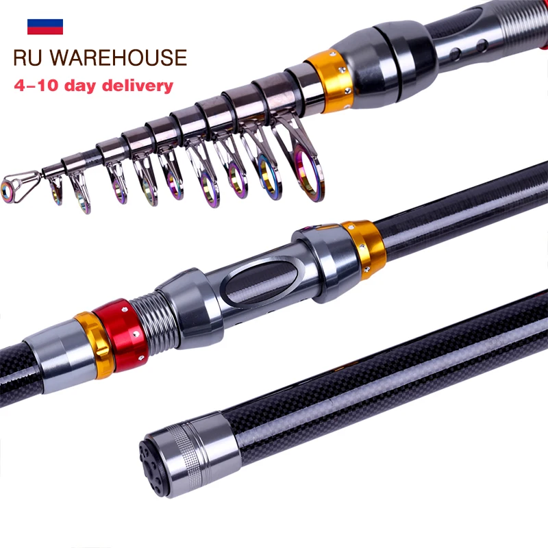

2023 Sougayilang 1.8-3.6m Telescopic Fishing Rod Carp Fishing Sea Spinning Carbon Fishing Rod Fishing Tackle Caña De Pescar