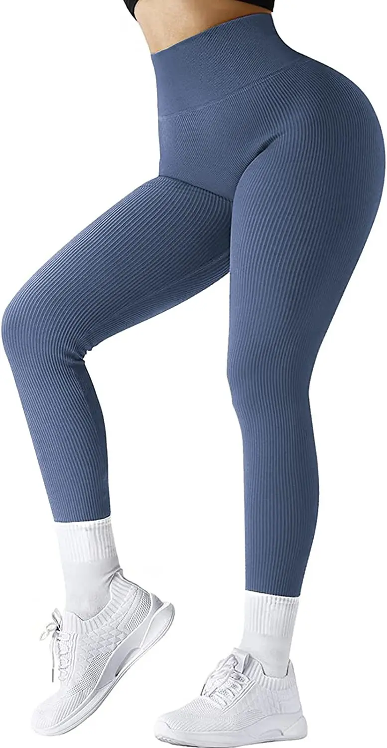 Women High Waist Seamless Leggings Fitness Yoga Push Up Leggings  Sexy Bubble Butt Gym Fashion Seamless Sports Workout Leggings