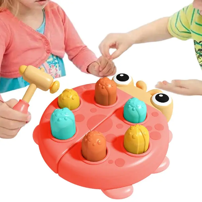 

Игрушки-молотки для малышей 3 дюйма в форме божьей коровки, мягкие игрушки, мультяшная интерактивная игра-молоток, Ранняя развивающая игрушка для мальчиков