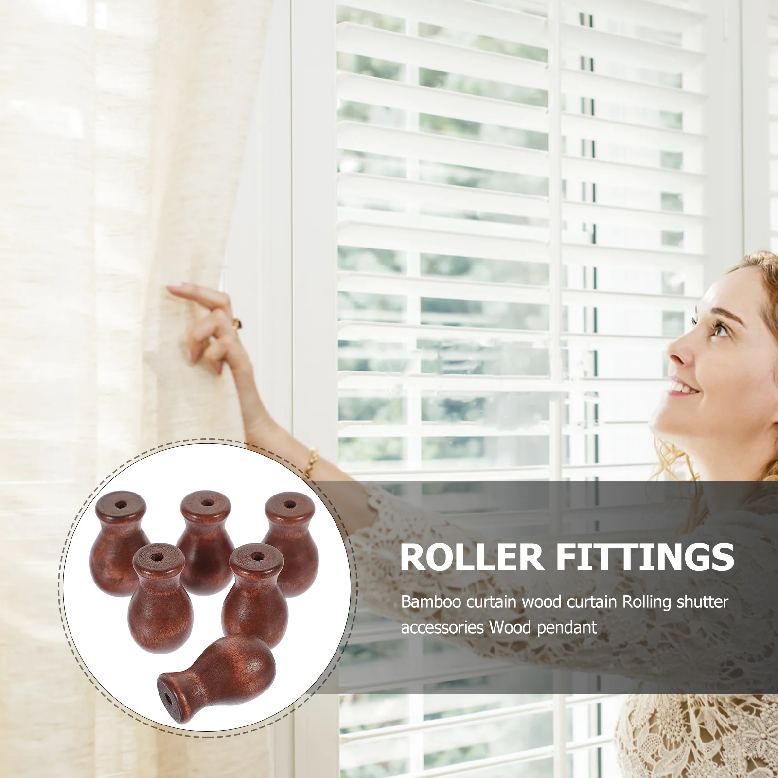 6 шт. аксессуары для жалюзи оконные шнур кисточки римские шторы черная подвесная