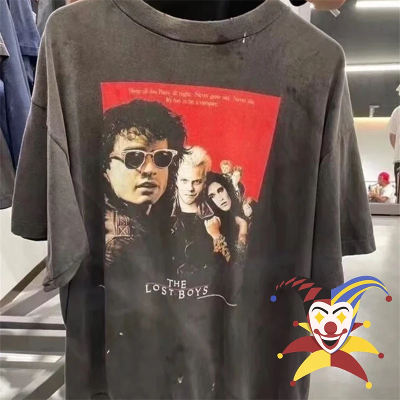 25ss Washed Saint футболка для мужчин и женщин лучшее качество повседневные летние