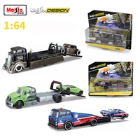 maisto new 164 coe flatbed 1929 ford model a design elite transport die casting car model collection kids gift toy