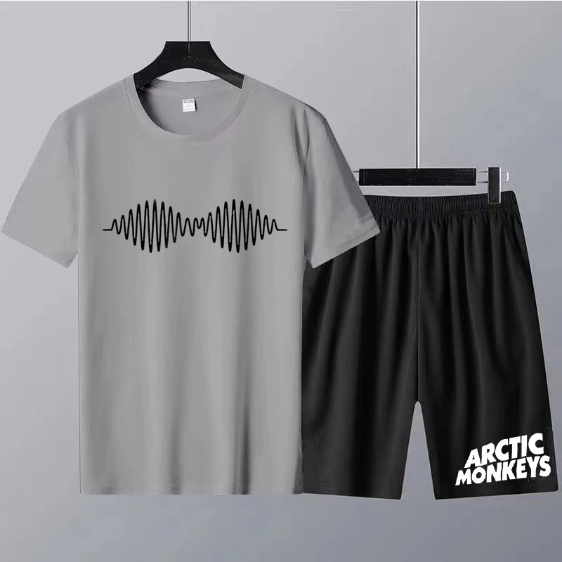 Luxury Summer Tshirt Shorts Men Arctic Monkeys Fashion Design Clothing Tshorts Set Loose Cotton Oversize Women Suit Free Shiping