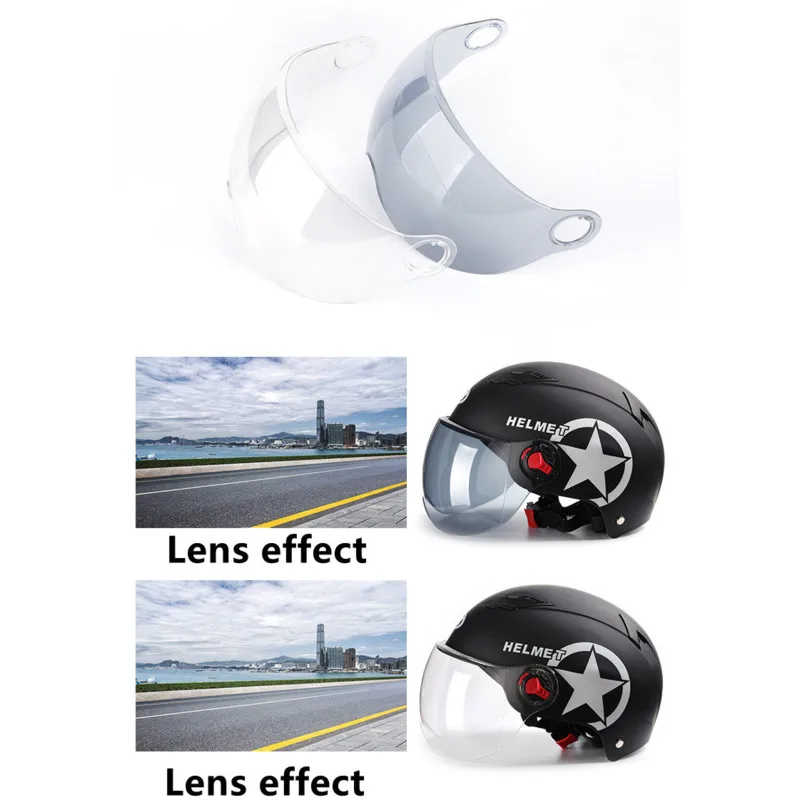 Мотоциклетные шлемы с защитой от солнца винтажный защитный шлем открытым лицом