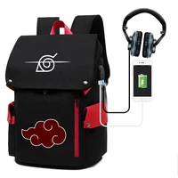naruto anime boys school bags laptop large backpack for teenagers bagpack high school backpack for boy student chest bag set