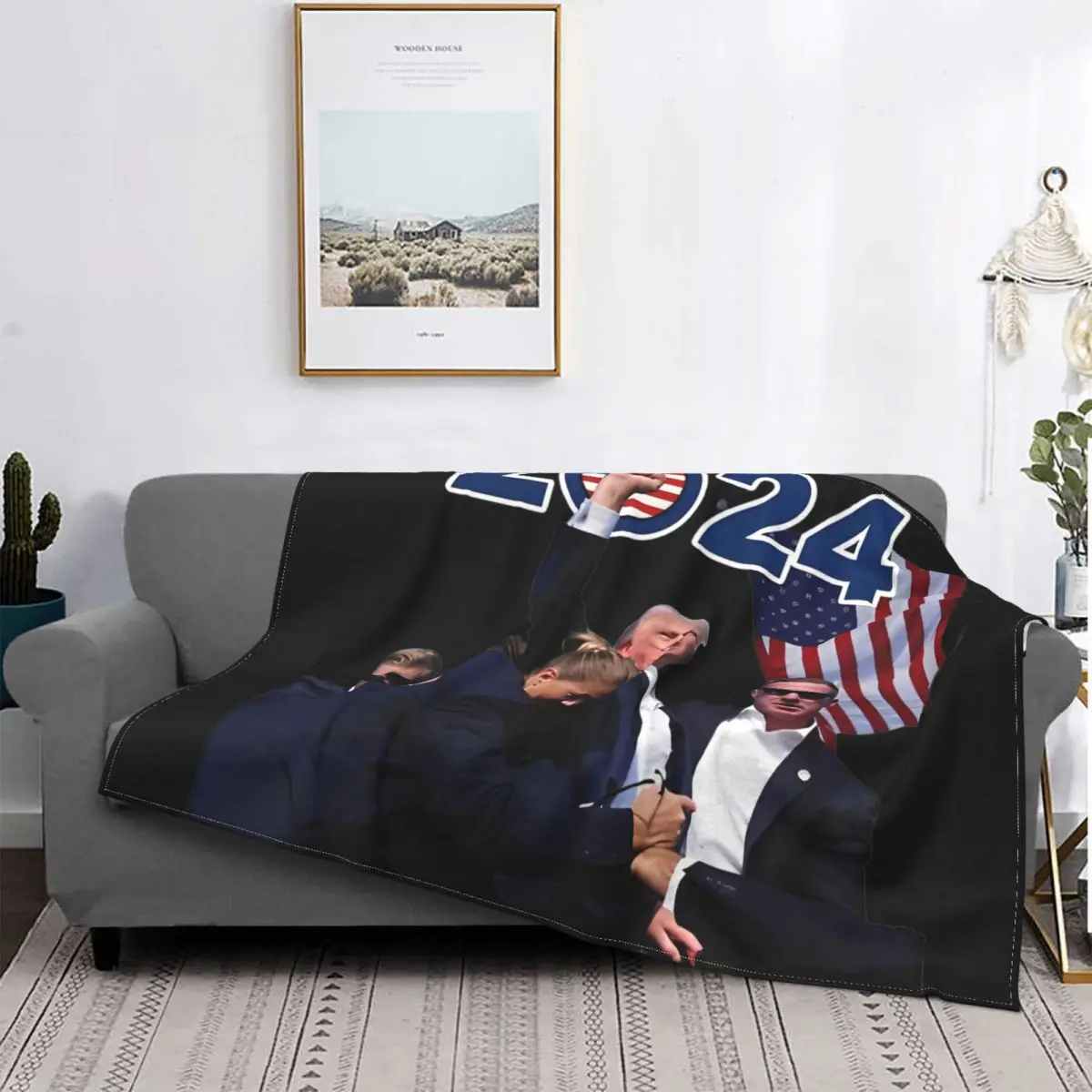 Фланелевое Одеяло с защитой от покупок Трампа весна/осень 2024