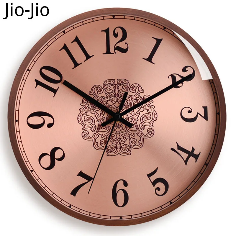 

Creative Silent Wall Clock Wood Large Wall Watches Home Decor Bedroom Duvar Saati Gift Rose Gold Modern Luxury Wall Clock