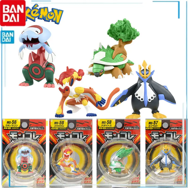 

Anime Pokemon Empoleon Infernape Dracovish Gashapon Action Figures Model Trinket Anime Figures Collection Gifts Toys