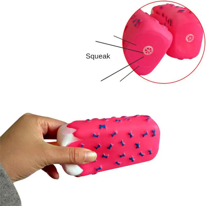 

Ice Cream Styling Dog Squeak Toy Attract The Attention Of Pets Pulling In The Distance Between Enamel Bone Safe And Non-toxic
