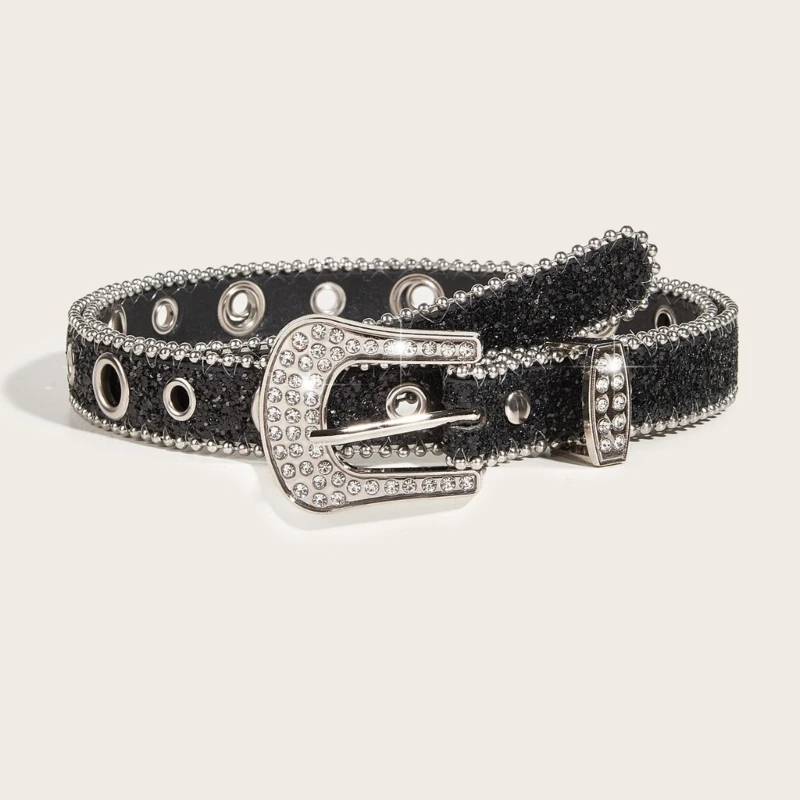 

Ремень M2EA в стиле панк со стразами для взрослых, Роскошный милый пояс на талию, модные ремни со стразами для ночного клуба