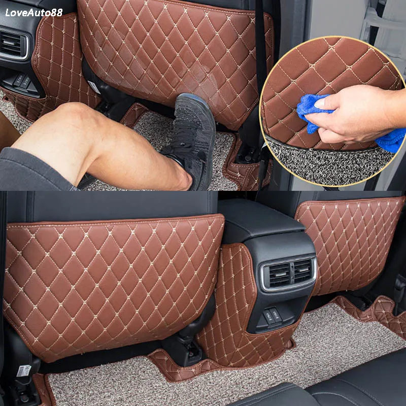 

For Honda CRV CR-V 2021 2017 2018 2019 2020 Car Rear Seat Anti-Kick Pad Rear Seats Cover Back Armrest Protection Mat Accessories
