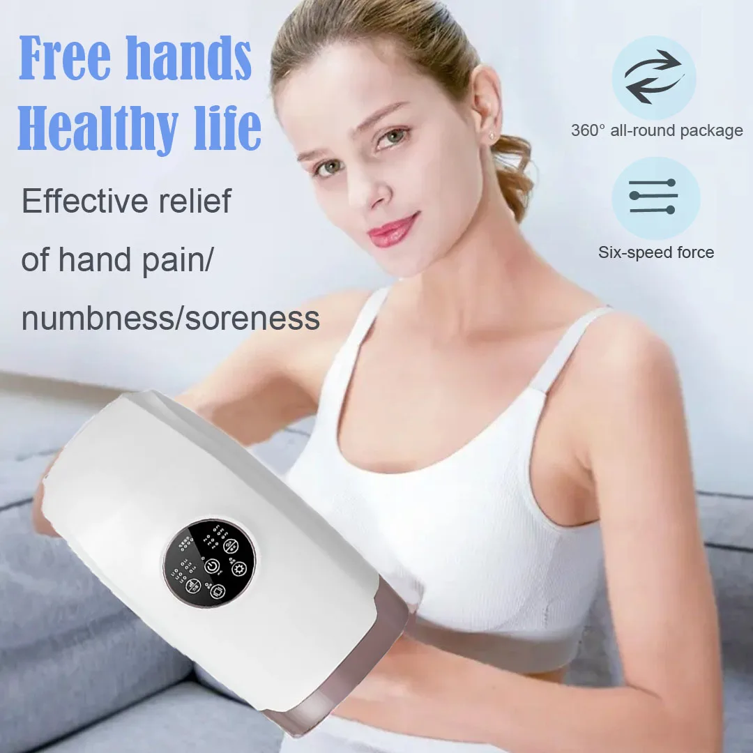 Беспроводной электрический массажер для рук сжатие воздуха горячий компресс