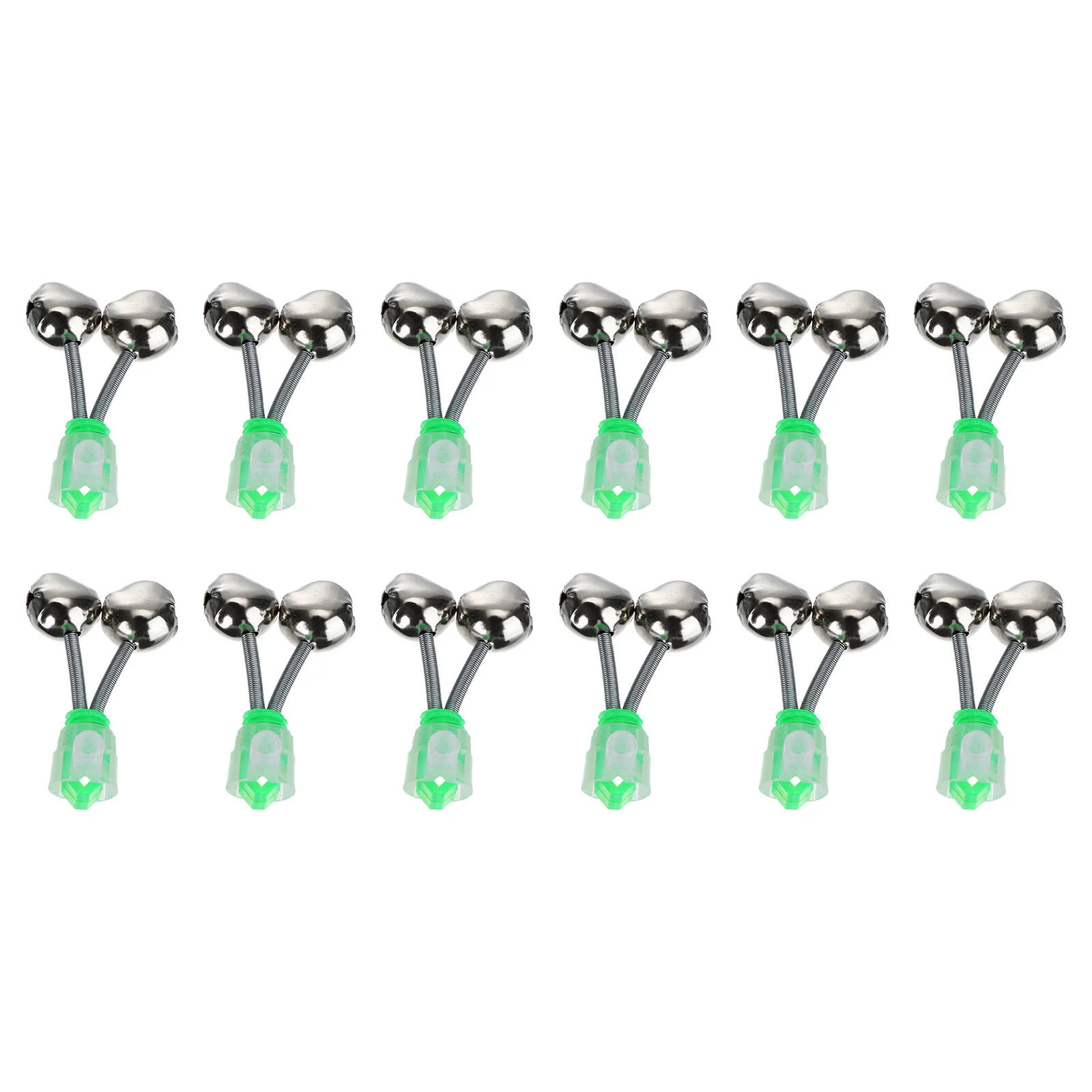 

12pcs Fishing Rod Bells Fishing Pole Alert Bells Fishing Double Alarm Bells Loud Sound Outdoor Freshwater Saltwater Fishing