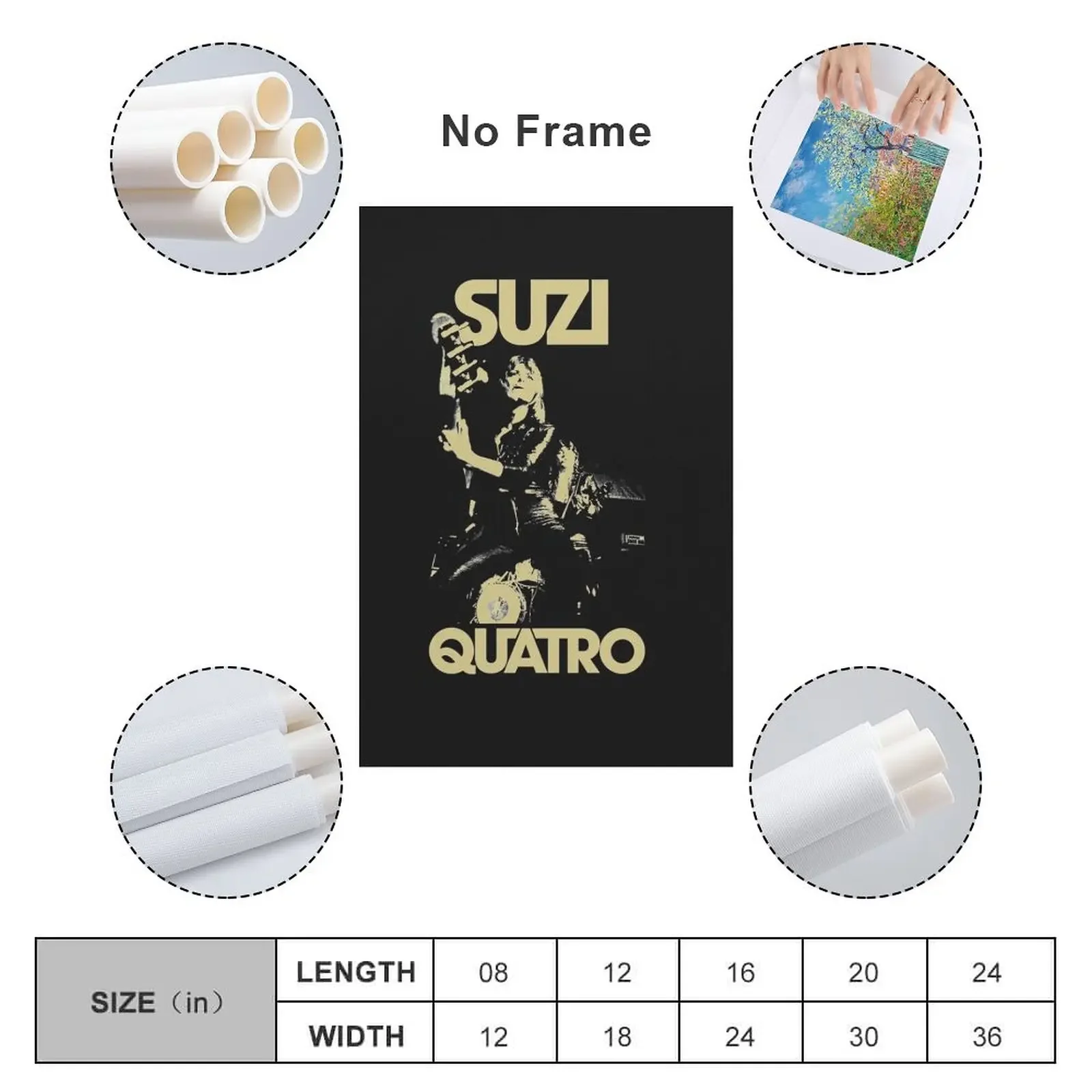 Сузы Кваatro Рок и пение ретро 2 незаменимая картина на холсте украшение для