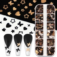 butterfly resin sequins diy epoxy silicone resin mold filling pigment black gold flowers bunny heart shaped resin art decoration