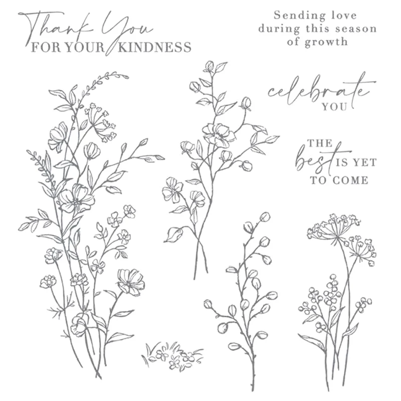 Штамп и штампы для изготовления открыток силиконовые творчества скрапбукинга