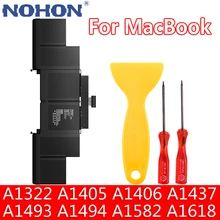 NOHON Laptop Battery For MacBook Pro 15 13 Air 11 inch A1466 A1278 A1502 A1425 Notebook Batteries A1322 A1406 A1582 A1618 A1405