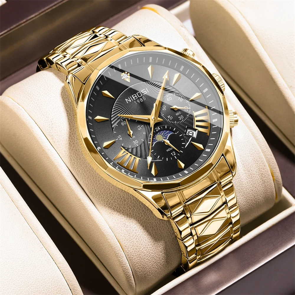 Часы мужские кварцевые с хронографом 24 часа