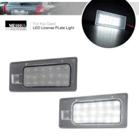 2pcs led license plate lights for kia ceed ed cerato forte5 forte canbus rear tag lamps auto parking lights registration lights