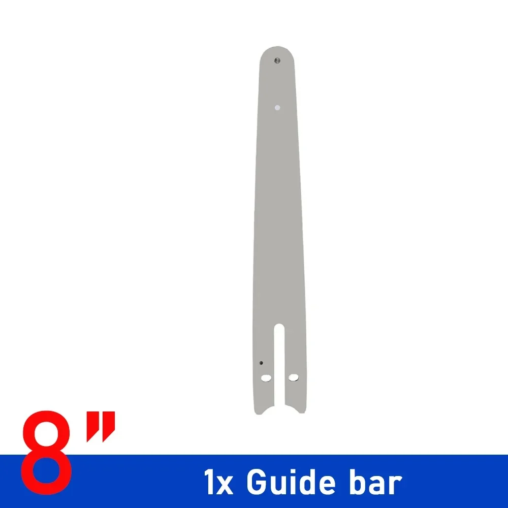 Drillpro 1/4''P 8-дюймовая направляющая для бензопилы и набор цепей для пилы 45 Drive Link Бесщеточная электрическая пила Резак по дереву Цепной электроинструмент