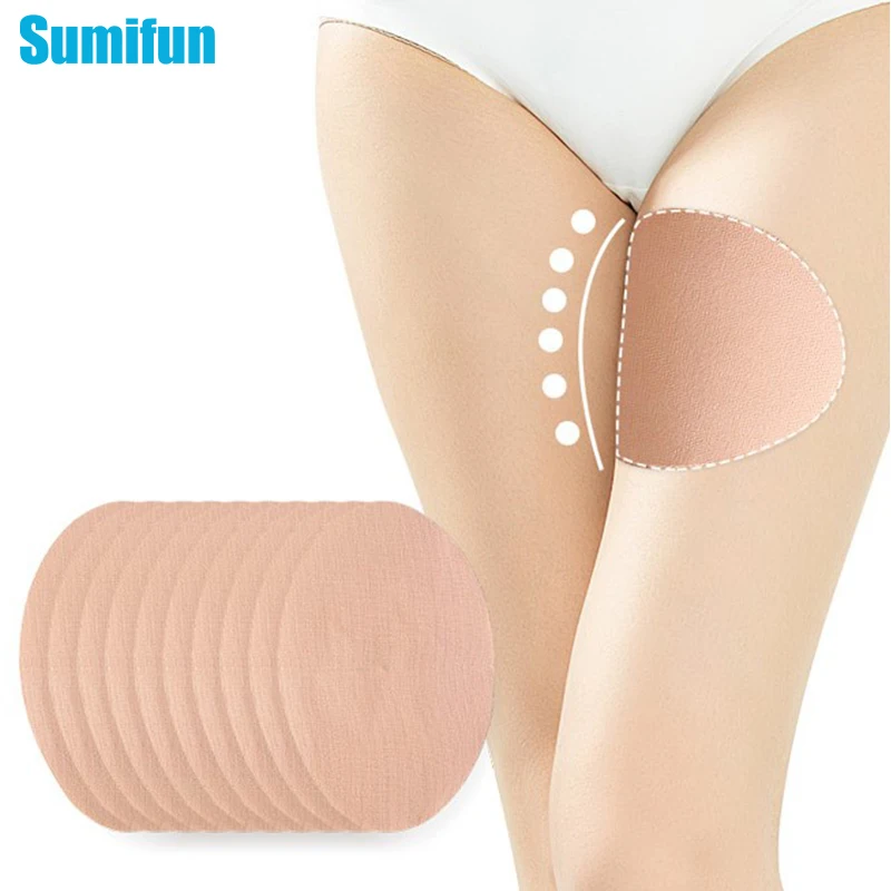 

1/2pcs Thigh Anti-Wear Stickers Ultra-Thin Invisible Anti-Friction Thigh Stickers Comfortable High-Elastic Knee Calf Anti-Wear