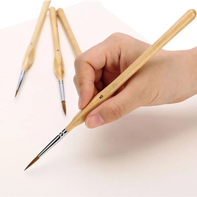 11 шт. линейная ручка трехсторонняя с крючком акварельная гуашь тонкая для