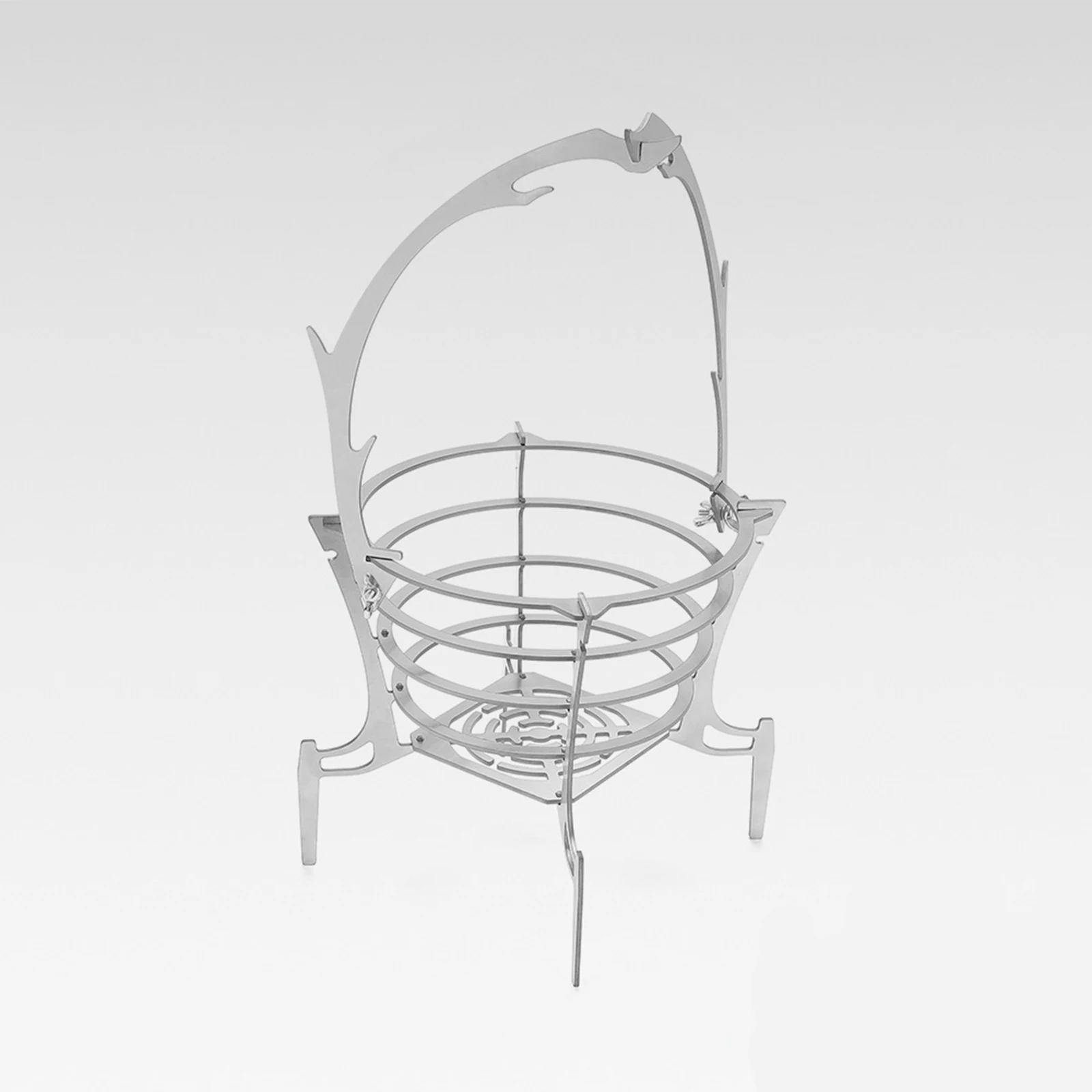 

Складной мини-гриль для кемпинга из нержавеющей стали, портативная уличная печь для костра