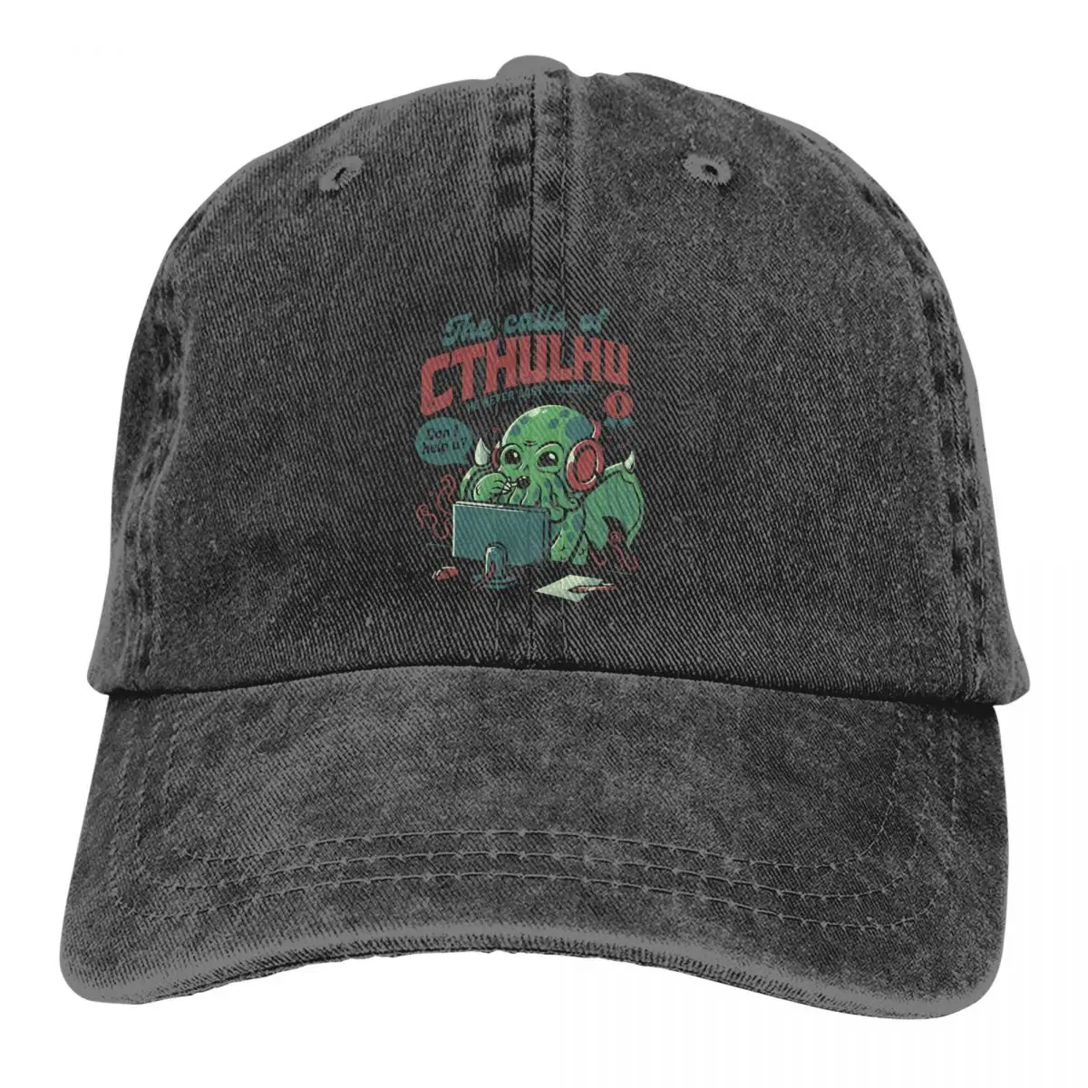

The Calls Of Cthulhu Horror Monster Baseball Cap Men Hats Women Visor Protection Snapback Baphomet Satan Lucifer Caps