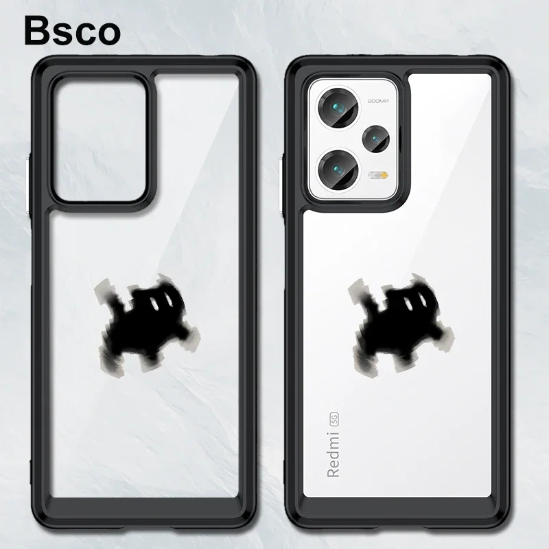 

Прозрачный жесткий акриловый чехол в виде животного для телефона Xiaomi Redmi Note12 Pro Plus 5G противоударный чехол-накладка