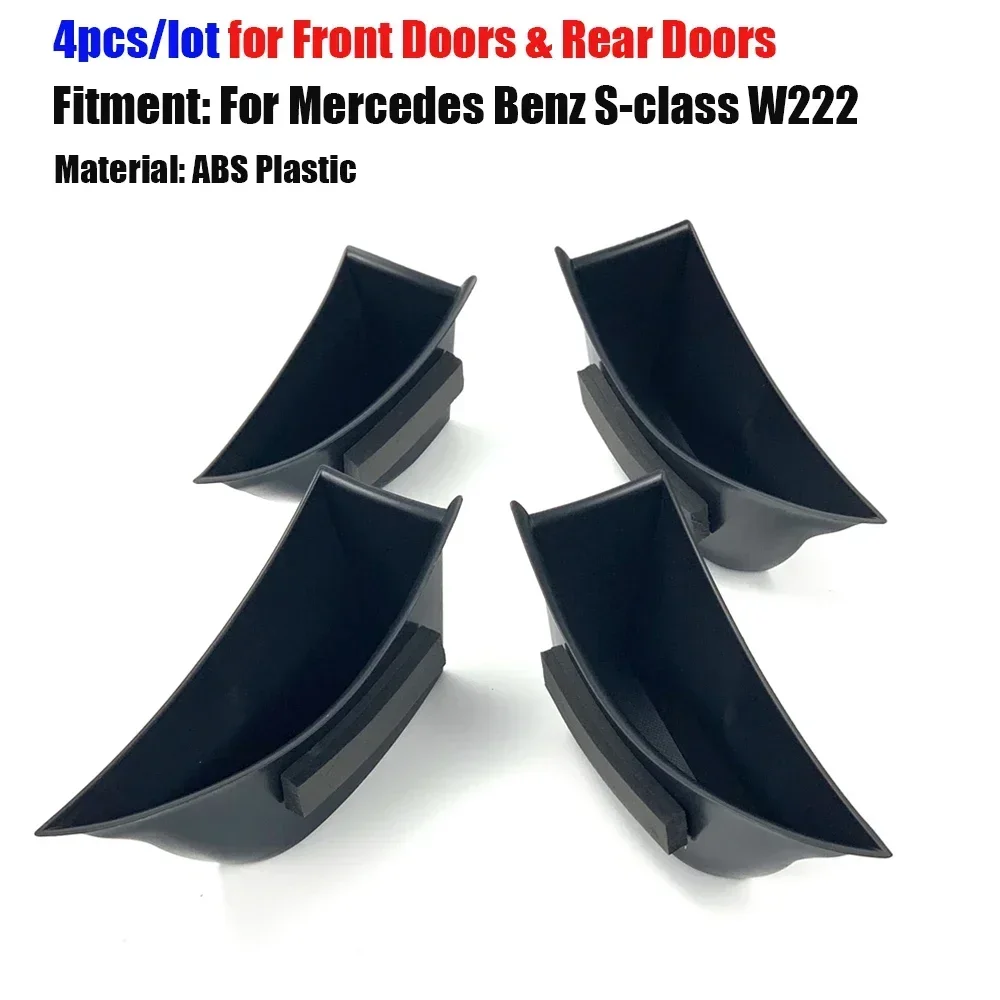 

Для Mercedes Benz S class W222 S320 S350 S400 S500 2014-20 LHD автомобильные аксессуары дверная ручка ящик для хранения держатель для телефона лоток карман