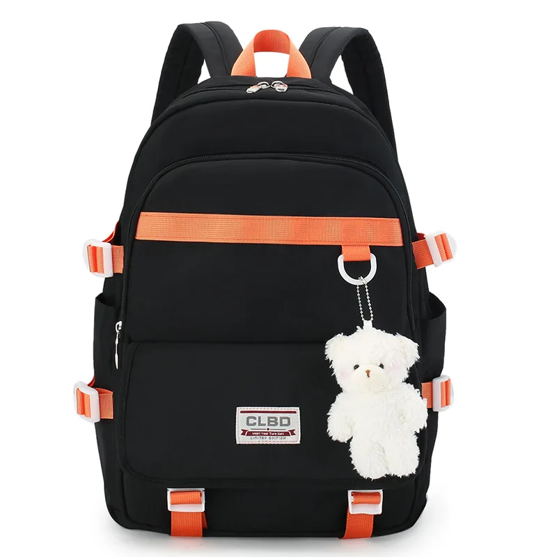 Girls School Bags for Teenagers Anti-theft Korean Version Nylon Student Backpack Women Splicing 2022 Large Capacity Schoolbag