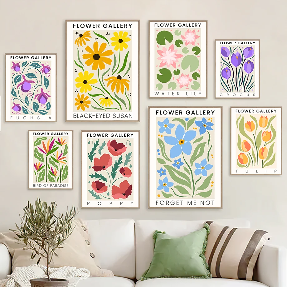 Печать на холсте &quotБотанический цветочный рынок&quot BESTEN