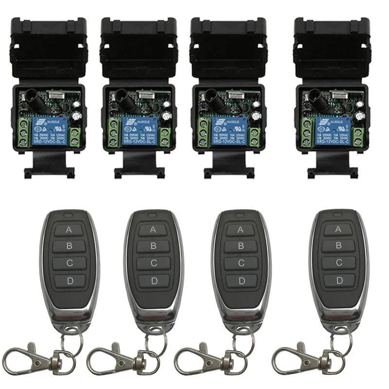 Новый DC12V 24V 1CH RF беспроводной пульт дистанционного управления система передатчик