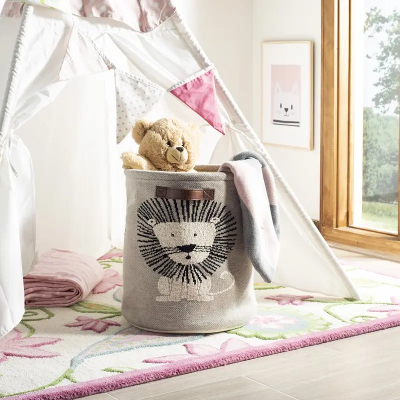 

for Your Room. Chic Gray and Natural Galon Cotton Classic Storage Bin – Perfect Home Organization Solutions for Your Room.