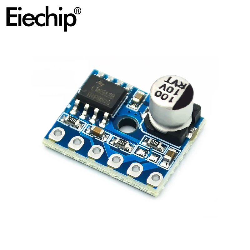 Плата усилителя 1 шт. 5128 5 Вт плата цифрового класса D моно аудио модуль с низким