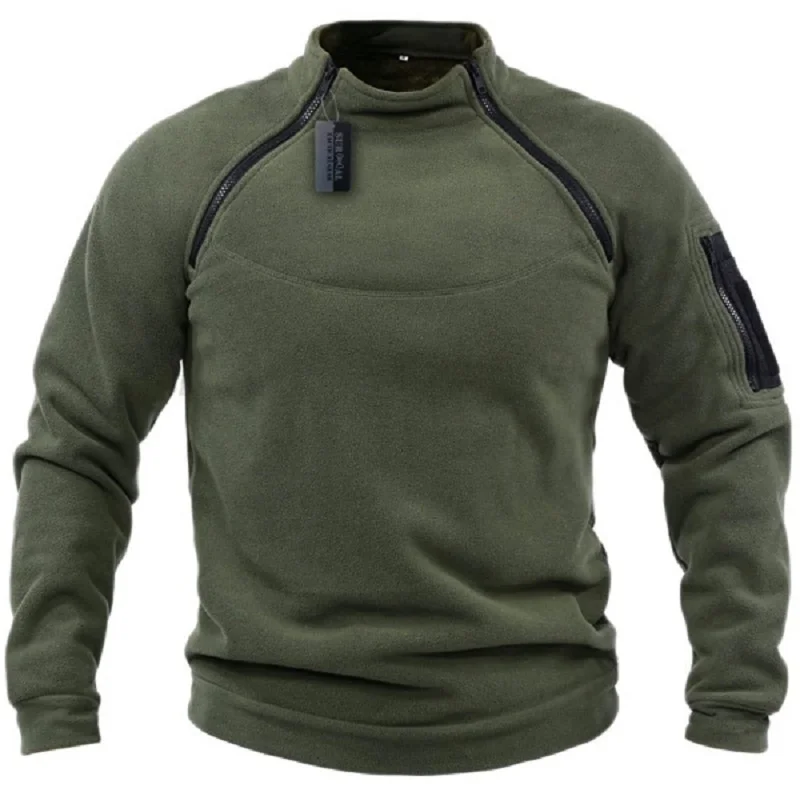 

Men's Tactical Outdoor Jacket untin Clotes Warm Zippers Fleece Pullover Men Windproof Autumn Winter Coat Termal Underwear