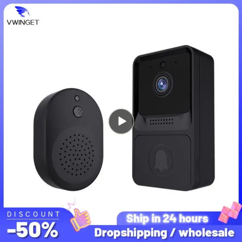 

1~8PCS Multi-function Smart Doorbell Infrared Night Vision Led Light Home Security Alarm Smart Video Bell Camera