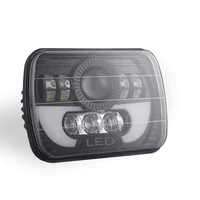 7 inch led working bar lights square offroad daylight spotlight for jeepwrangler drop shipping