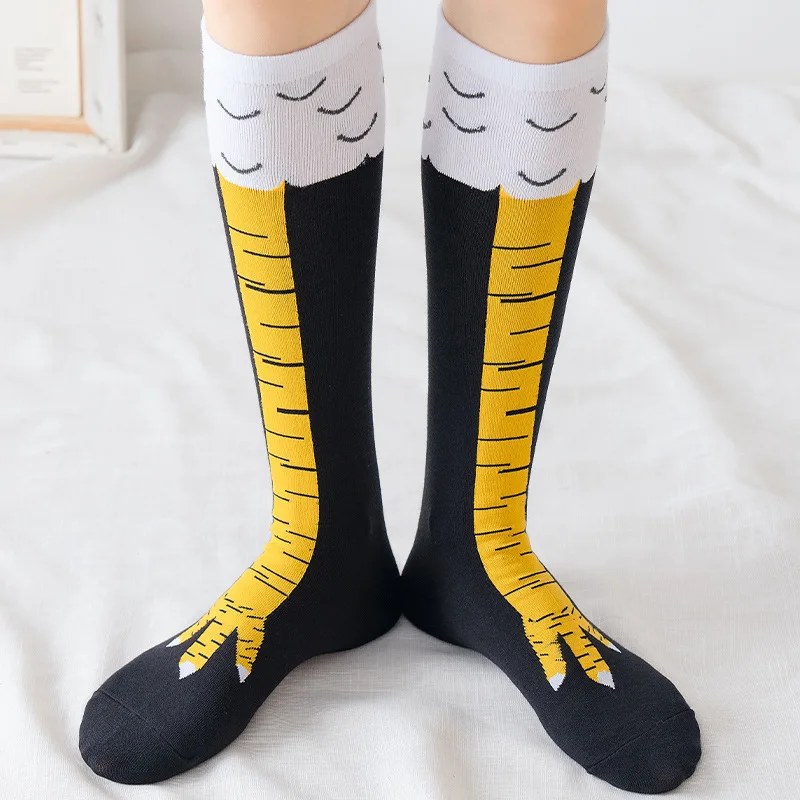 Socks that look like chicken feet Fitness stovepipe long tube cotton socks Autumn and winter cotton socks women socks girl socks