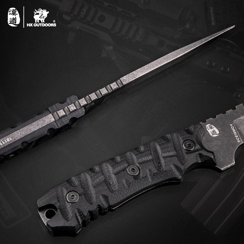 HX Outdoor Alpha 9CR1 8MOV нож из нержавеющей стали для кемпинга охоты армии выживания