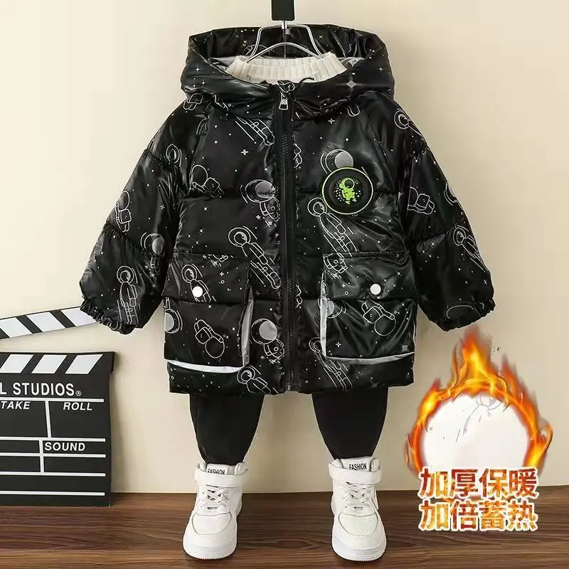 Aerospace bear children's winter cotton clothes 2120 new men's and women's waterproof wash free Plush Baby cotton clothes