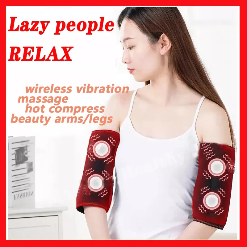 

NEW2023 Rechargeable Arm Massager 360° Leg Massage Blood Circulation Waist Wrap Massage Device For Therapy Muscle Relax