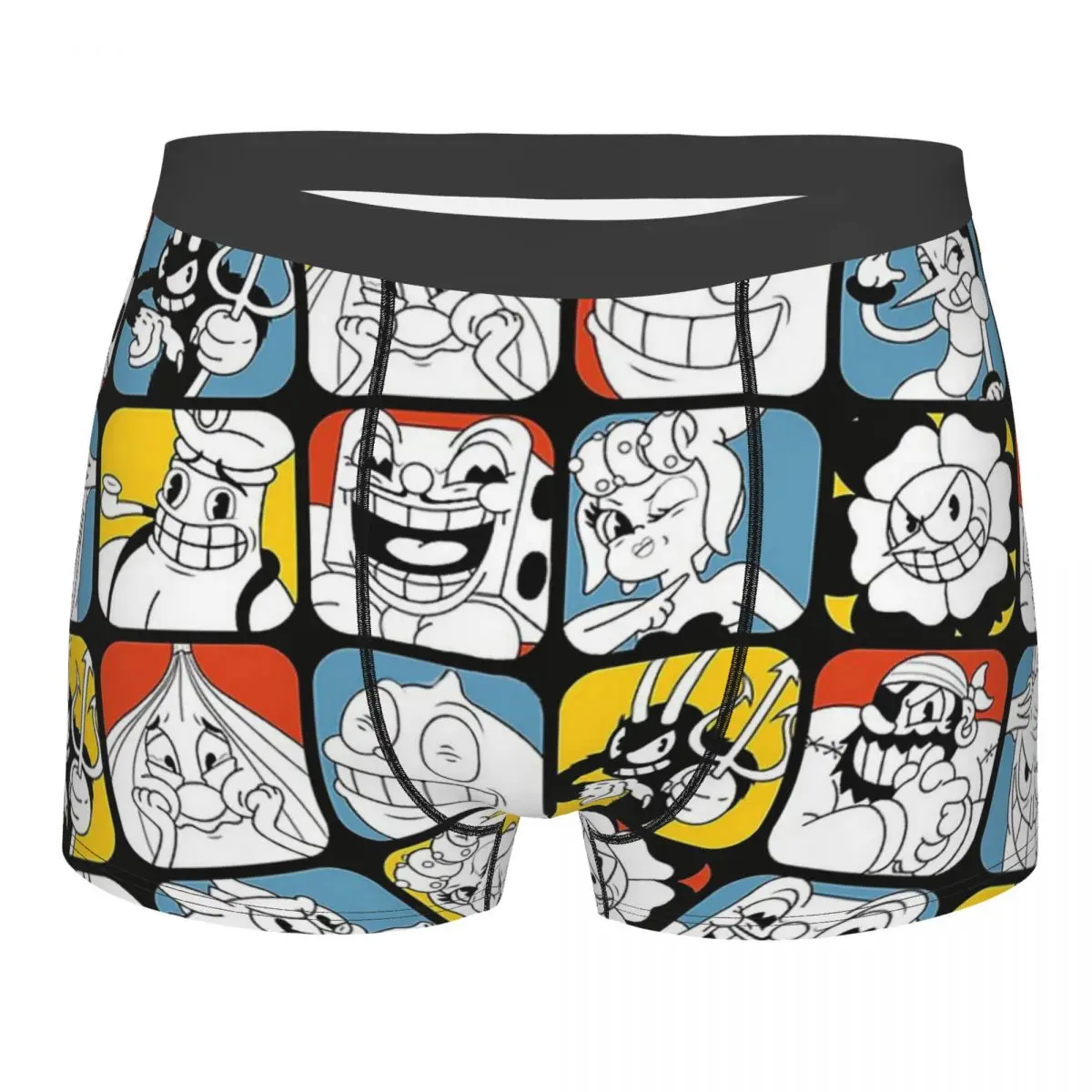 

Bosses Men Boxer Briefs Cuphead Cala Maria Game Highly Breathable Underpants Top Quality Print Shorts Gift Idea