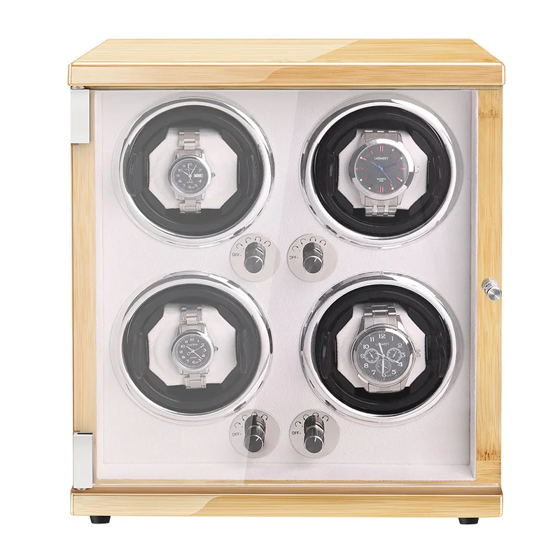 

Watch Winder For Automatic Watches Wood Box Mechanical Watches Display Box Storage LED Shaking Case Mabuchi Motor Rotator Shaker