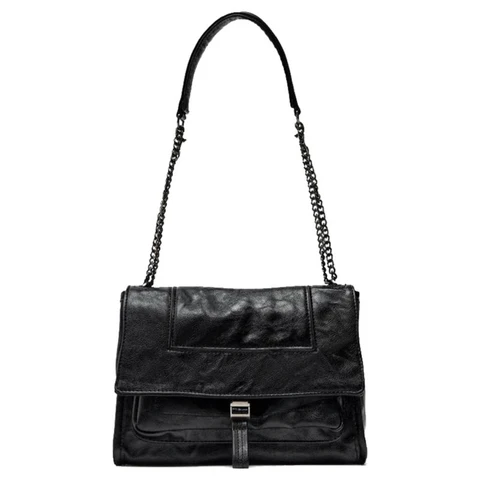 Женская сумка, новая черная сумка для женщин, модная сумка через плечо с цепочкой