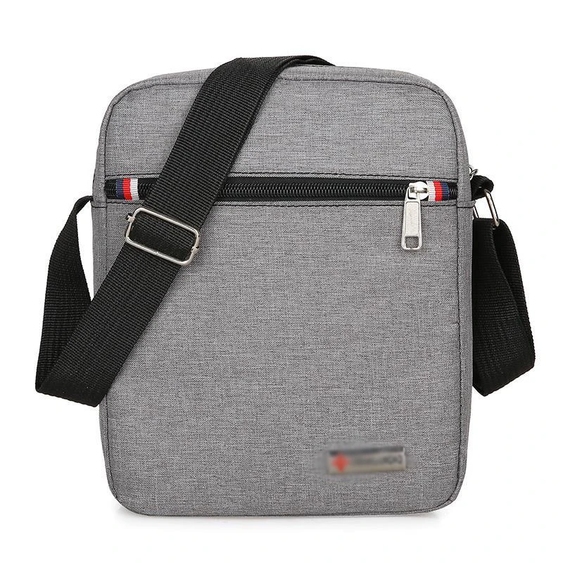 New Men's Shoulder Bag Fashion Versatile Crossbody Oxford Cloth Solid Color Casual Business Large Capacity Backpack